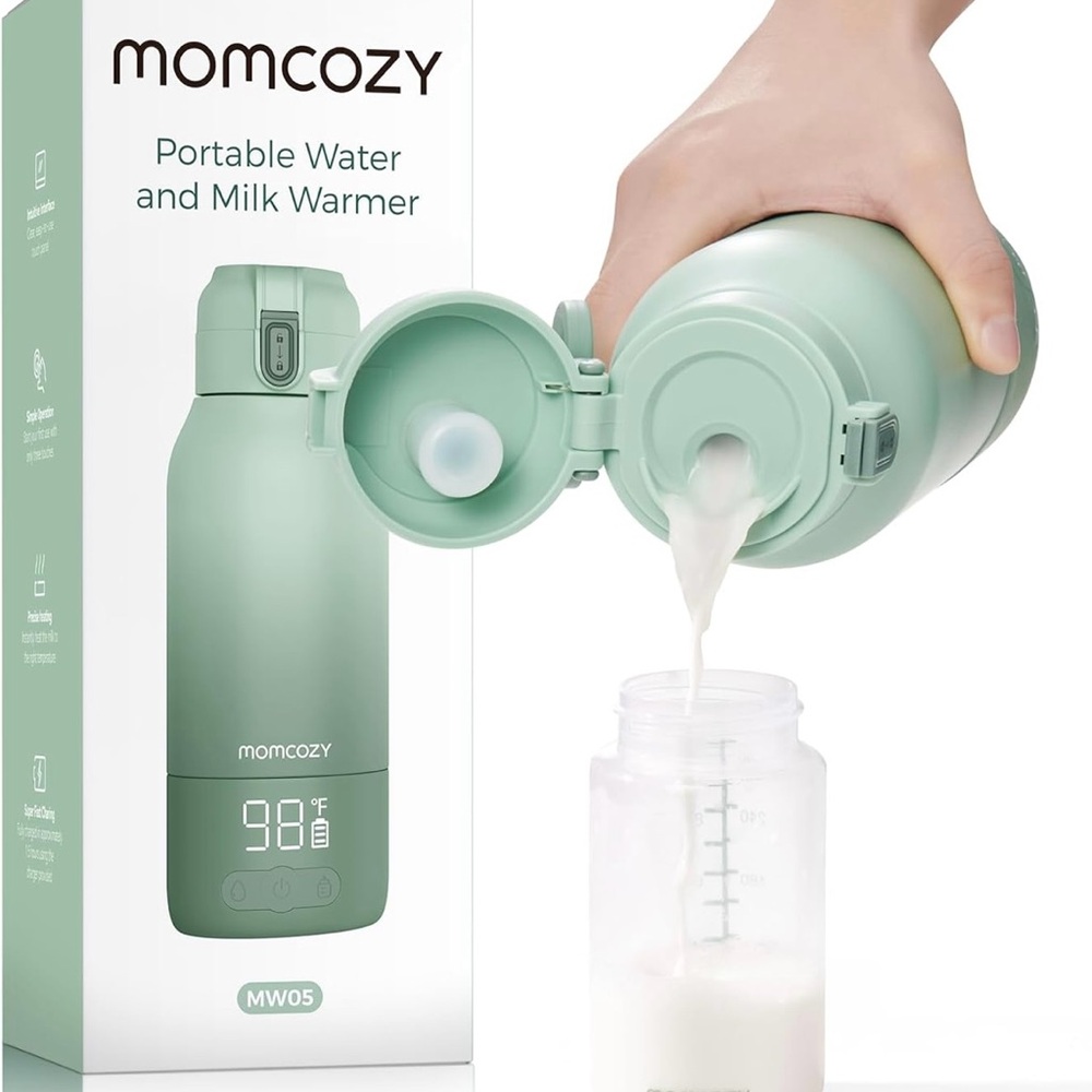 SEALED Momcozy Portable Milk Warmer, Travel Dual Heating Modes Breast Milk Water